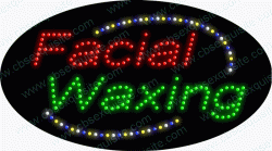 Facial Waxing LED Neon Sign