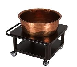 Copper Bowl Roll-Up Foot Bath