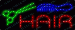 Hair (scizzor,comb) LED Sign