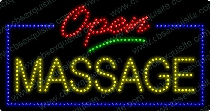 Massage Open Led Sign Cbs Beauty Supply 4721