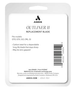 ANDIS Outliner® II Replacement Blade 04604
