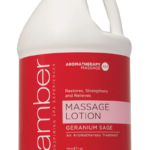 Amber Massage Lotion Geranium Sage - Gallon