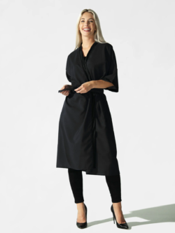 Betty Dain Fashionaire Client Wrap Salon Robe - Black 970C