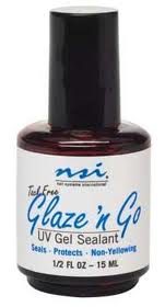 NSI Glaze n Go Tack Free UV Gel & Acrylic Sealant 1/2oz