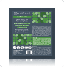 Martinni PoreFix MelonClear Retexturing Mask (6 piece pk-Individual Foiled Mask) 1 Martinni PoreFix MelonClear Retexturing Mask