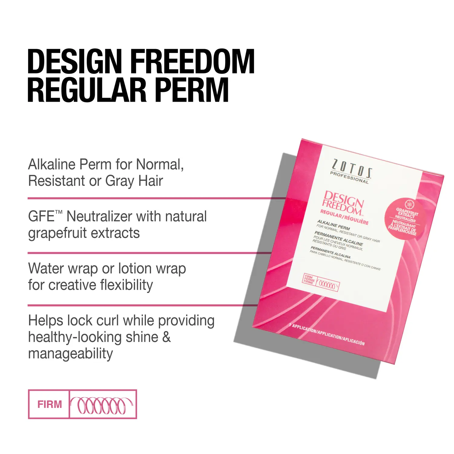 Zotos Design Freedom Regular Alkaline Perm (Firm)