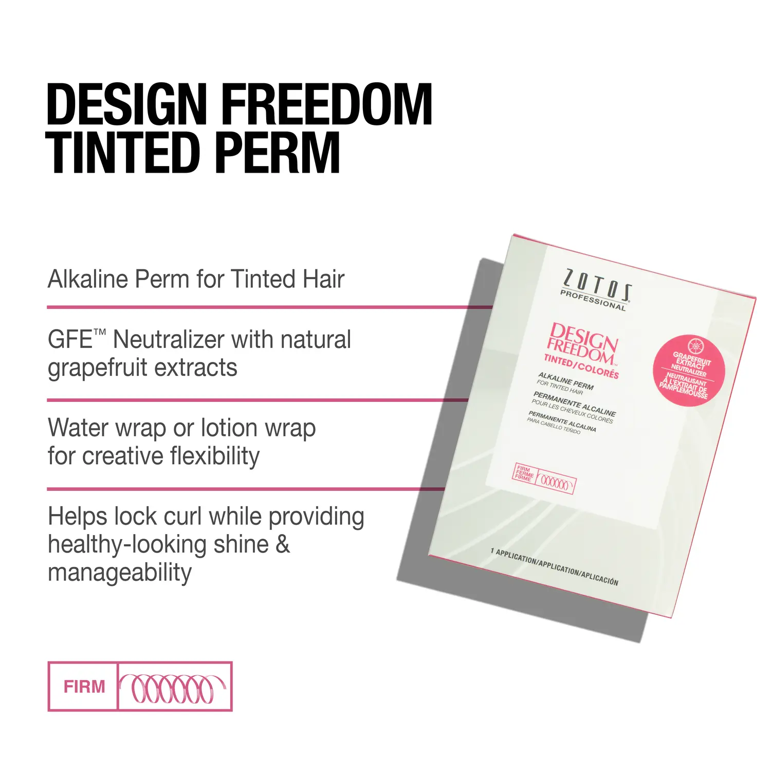 Zotos Design Freedom Tinted Alkaline Perm (Firm)