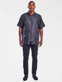 Betty Dain Nylon Barber Jacket - Black - Style 894