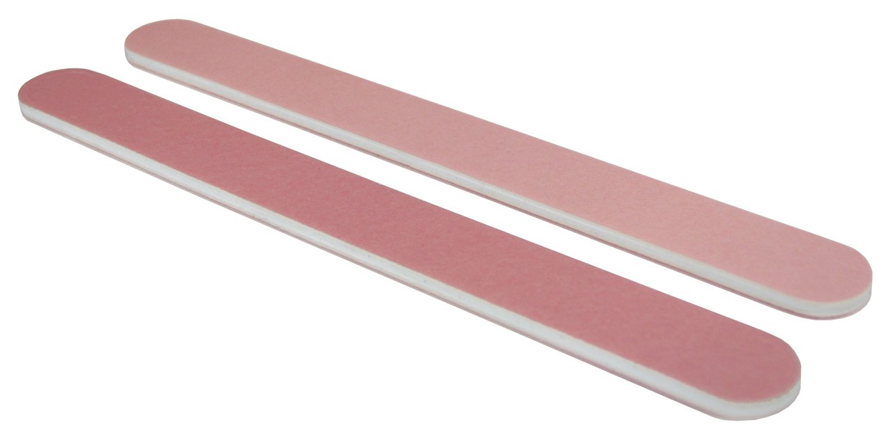 Pink / Lt.Pink Cushioned Washable Nail File - CBS Beauty Supply