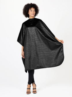 Betty Dain Alligator Hide Bleach Proof All Purpose Cape - Black - Style 560