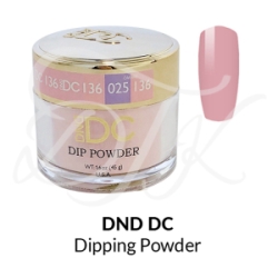 DND DC Dip Powder 136 GERANIUM PINK