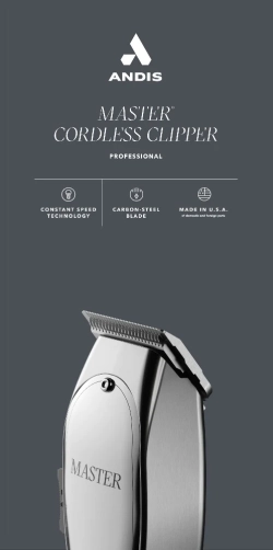 Andis Master Cordless Lithium-Ion Clipper #12470