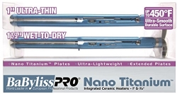 BabylissPRO Nano Titanium 1" & 1 1/2" Ultra-Thin Straightener Combo Package Deal