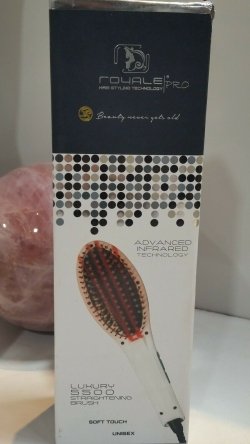 royale hair straightener brush