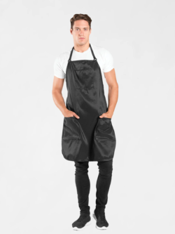 Betty Dain Premier Barber Apron with Top Pocket - Black - Style 175