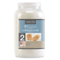 Cuccio Sea Salt Scrub Gallon Milk & Honey Smoothing Exfoliant Scrub (Step 2) - Gallon