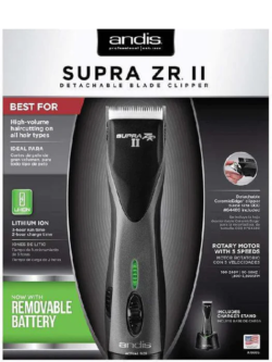 Andis Supra ZR II Cordless Detachable Dual Voltage Blade Clipper 79160 8