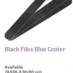 Black / Blue Center Cushioned File - 50 Pieces Per Pack (40 Packs Per Case)Black / Blue Center Cushioned File - 50 Pieces Per Pack (40 Packs Per Case)
