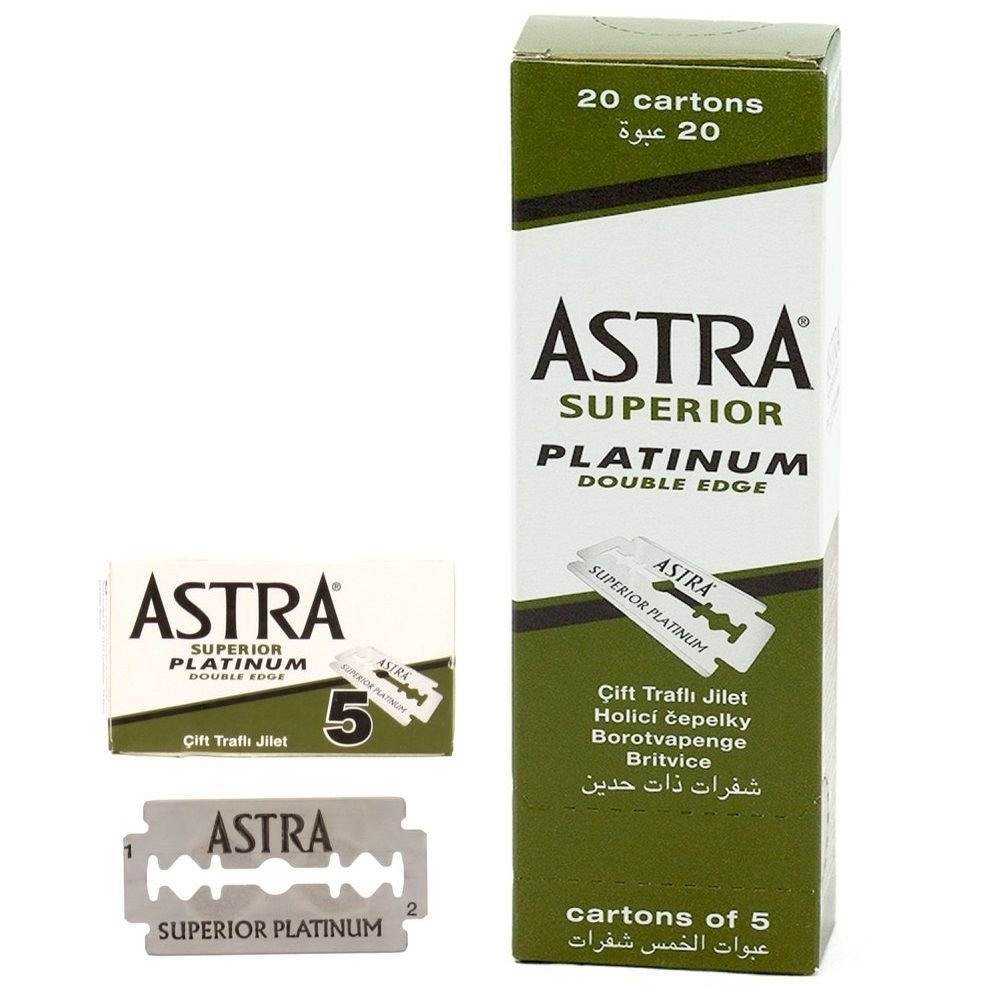 Astra Superior Platinum Double Edge Razor Blades (100 Pack) - CBS ...