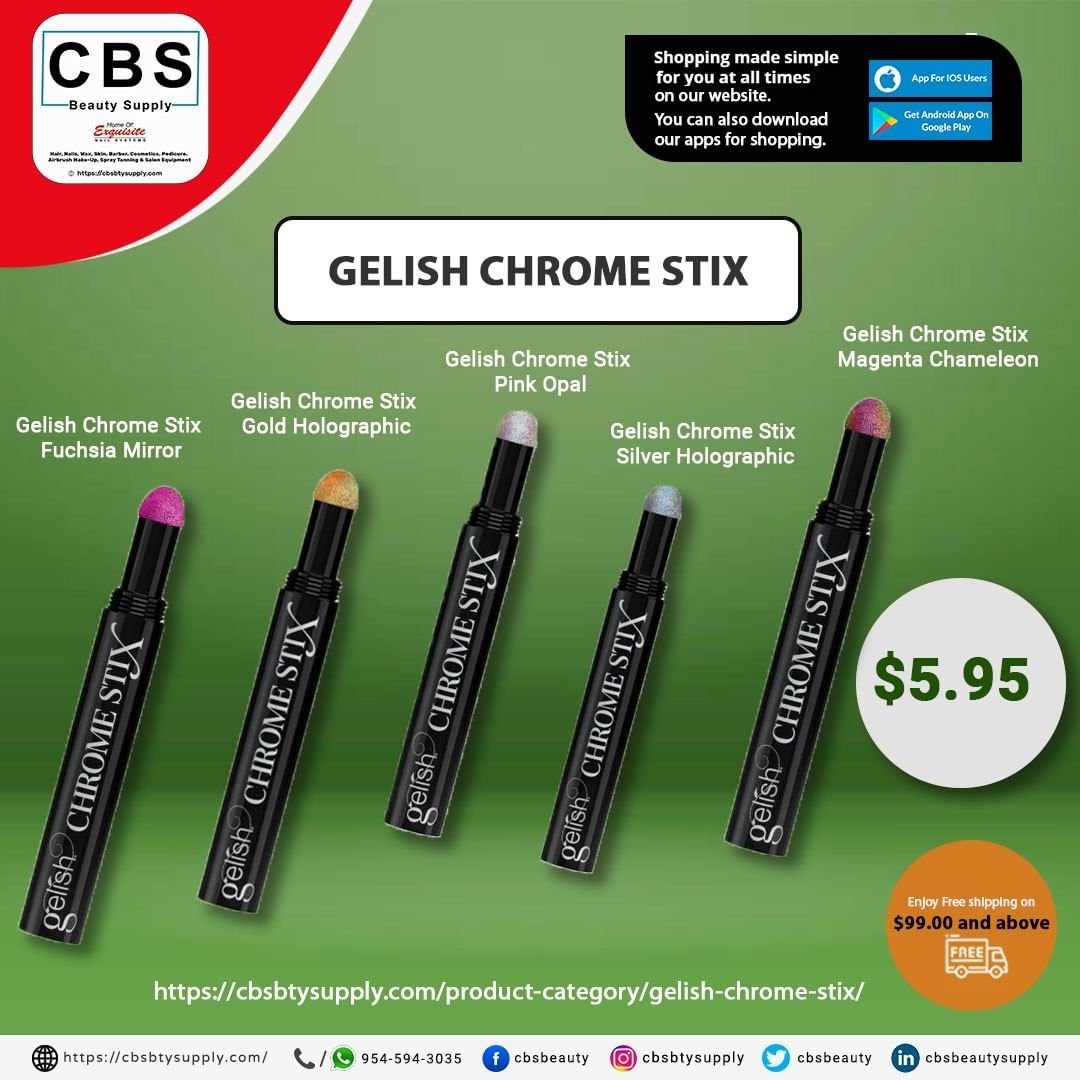 GELISH CHROME STIX-single