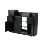 GLASGLOW RECEPTION TABLE WITH DISPLAY – Black