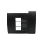 GLASGLOW RECEPTION TABLE WITH DISPLAY – Black