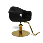 MILLA STYLING CHAIR (Black) WITH A59 GOLD PUMP