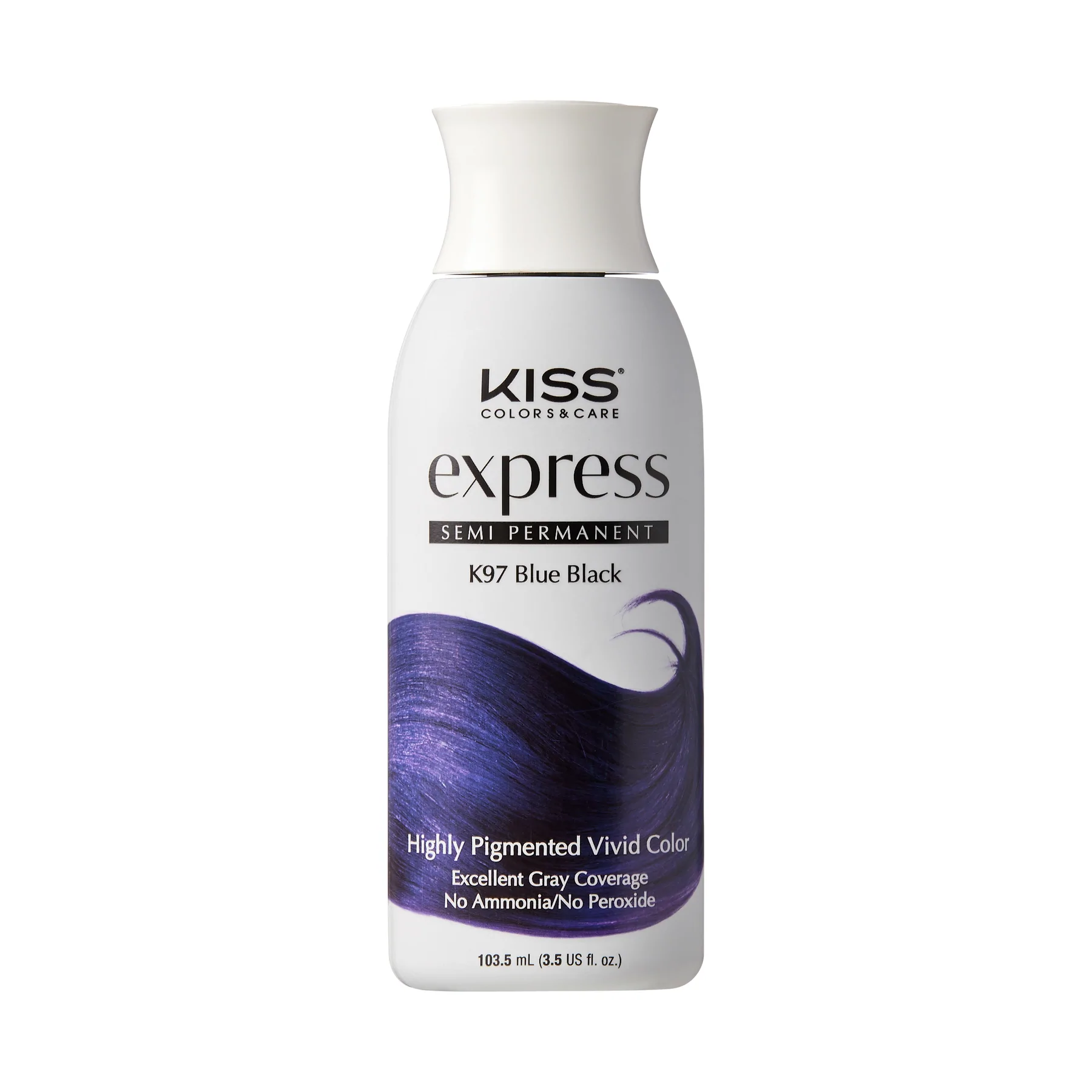 KISS EXPRESS SEMI-PERMANENT HAIR COLOR - BLUE BLACK K97