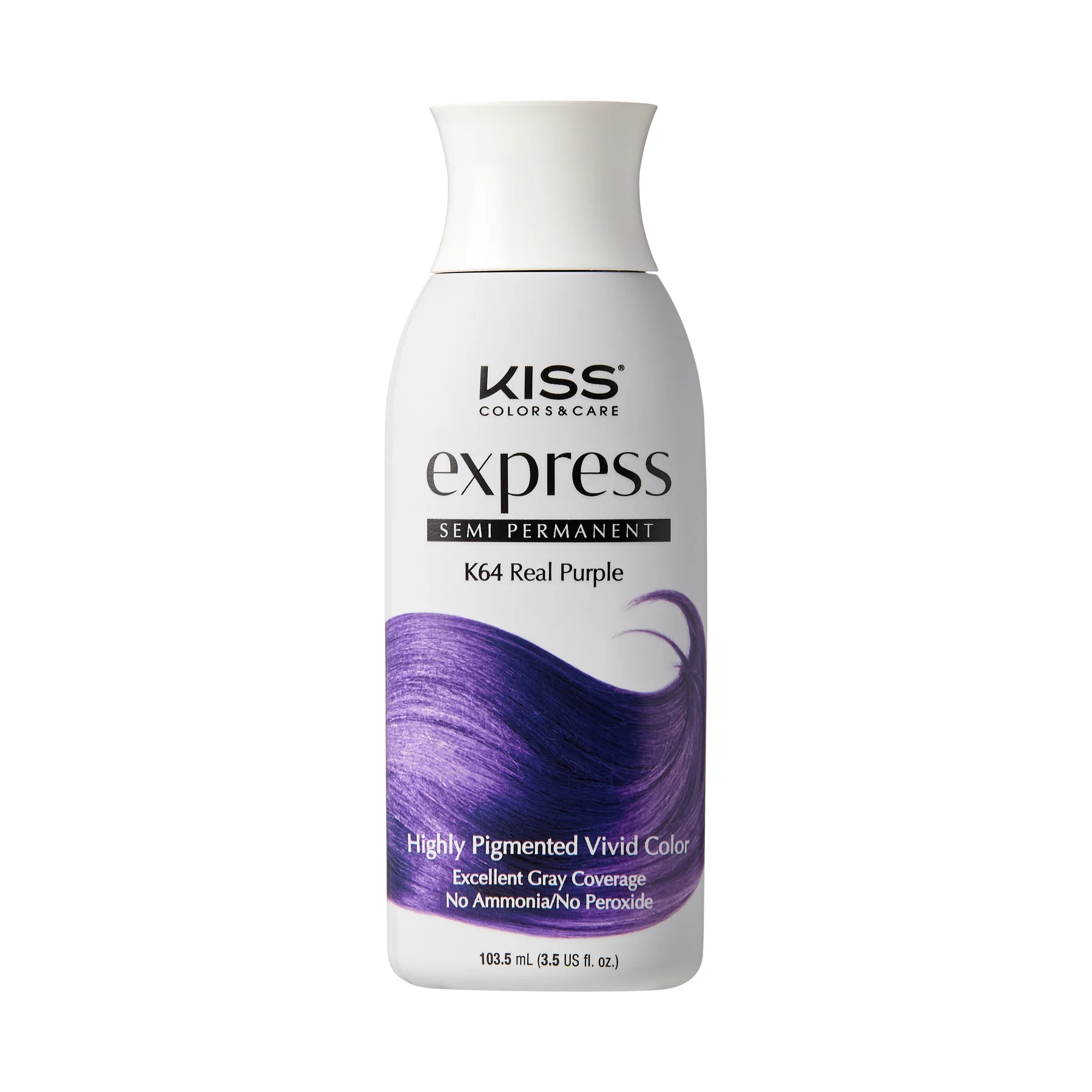 KISS EXPRESS SEMI-PERMANENT HAIR COLOR – REAL PURPLE K64