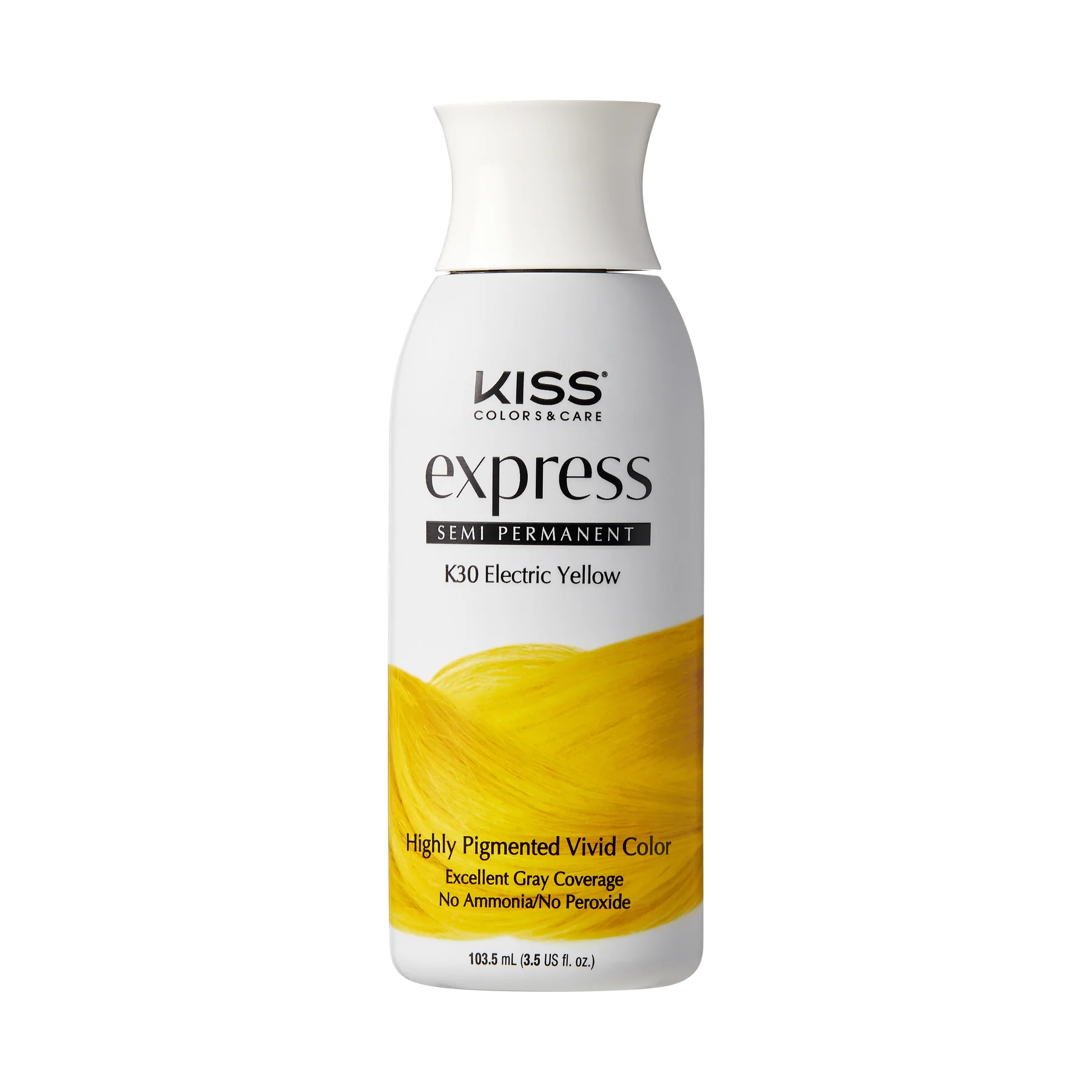 KISS EXPRESS SEMI-PERMANENT HAIR COLOR – ELECTRIC YELLOW K30