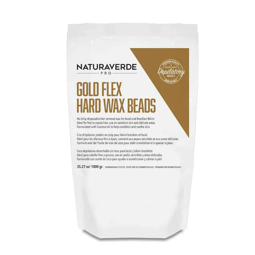 Naturaverde Pro Gold Flex Hard Wax Beads 35.27oz