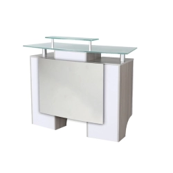 GLASGLOW I RECEPTION TABLE (White Light Brown)