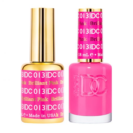DND DC Gel Polish & Matching Lacquer - Brilliant Pink #013