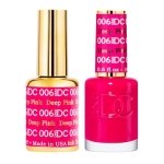 DND DC Gel Polish & Matching Lacquer - Deep Pink #006