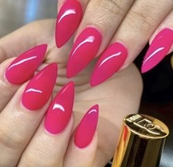 DND DC Gel Polish & Matching Lacquer - Neon Pink #005