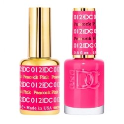 DND DC Gel Polish & Matching Lacquer - Peacock Pink #012