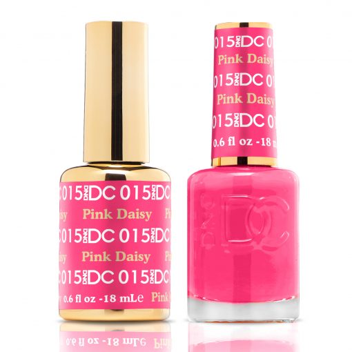 DND DC Gel Polish & Matching Lacquer – Pink Daisy #015