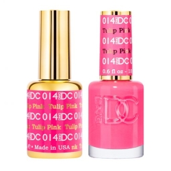 DND DC Gel Polish & Matching Lacquer - Tulip Pink #014