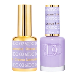 DND DC Gel Polish & Matching Lacquer – Crocus Lavender #026