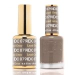 DND DC Gel Polish & Matching Lacquer – Lead Gray #079