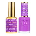 DND DC Gel Polish & Matching Lacquer – Purple Flower #024