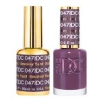 DND DC Gel Polish & Matching Lacquer – Smokey Yard #047