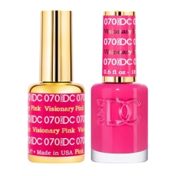 DND DC Gel Polish & Matching Lacquer – Visionary Pink #070