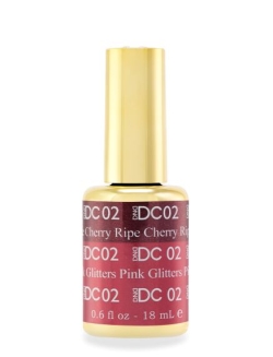 DND DC Mood Changing Gel - #02 Ripe Cherry To Pink Glitters