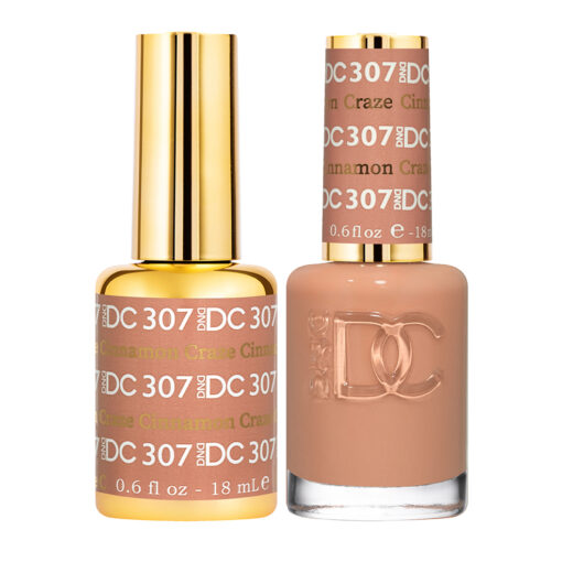 DND DC Gel Polish & Matching Lacquer – Cinnamon Craze #307
