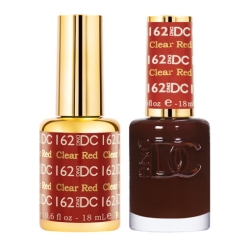 DND DC Gel Polish & Matching Lacquer – Clear Red #162