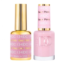 DND DC Gel Polish & Matching Lacquer – Easy Pink #134