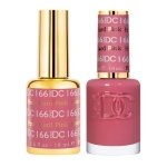 DND DC Gel Polish & Matching Lacquer – Hard Pink #166