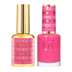 DND DC Gel Polish & Matching Lacquer – Hot Pink #157