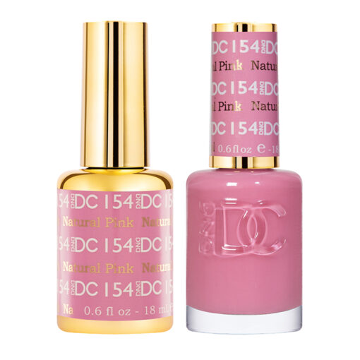 DND DC Gel Polish & Matching Lacquer – Natural Pink #154